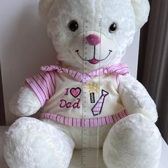 Girl's Large "I love Dad" Plush Teddy Bear