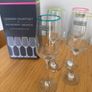 Lennon Courtney x Kilkenny Design Set of 4 Champagne Flutes. New in Box Image 2