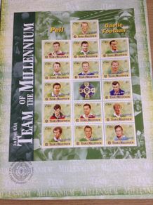GAA Gaelic Football Team  of the Millennium First Day Cover sheetlet