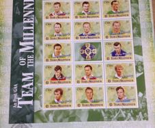 GAA Gaelic Football Team  of the Millennium First Day Cover sheetlet
