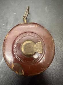 Vintage J.C. Chesterman Leather Cased Surveyors Tape