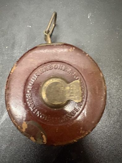 Vintage J.C. Chesterman Leather Cased Surveyors Tape