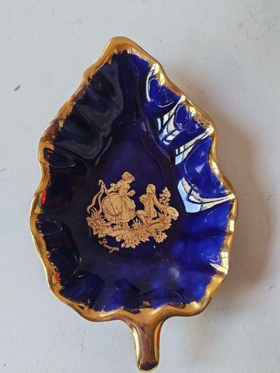 Vintage Limoges Cobalt Blue Decorative Ornaments