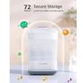 Baby Bottle Sterilizer and Dryer, 6-in-1 Electric Steam Sterilizer for Baby Bottles, Pacifier, Breast Pump- Touch Screen & Auto-Off Bottle Sanitizer, White Image 6