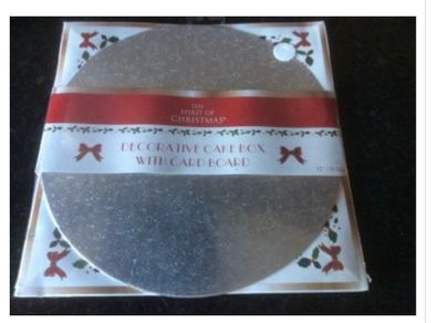 Christmas Cake Box & Board