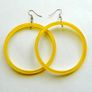 Sparkly Black Hoop Earrings - new - nice gift Image 7