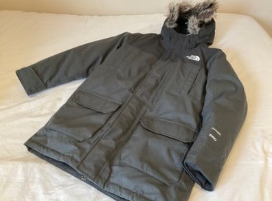 Genuine The North Face grey winter ski jacket school coat down insulated parka coat