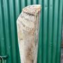 Half round wooden fence post Image 3