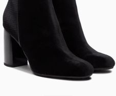 Tommy Hilfiger velvet boots size 6