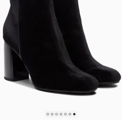 Tommy Hilfiger velvet boots size 6