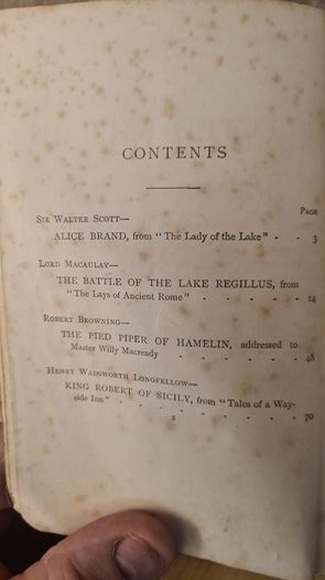 . Selected Ballads From Scott, Macaulay Browning And Longfellow. Fior Preparatory Grade 1907. Paperback In Good Condition.