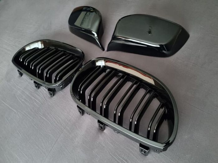 BMW 5 Series E60 E61 Kidney Grilles & Mirror Covers Set Brand New