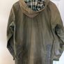 Barbour Bedale vintage hooded waxed Jacket sage Image 8
