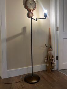 Antique Faries Illinois Industrial Art Deco Standing Lamp