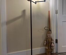 Antique Faries Illinois Industrial Art Deco Standing Lamp