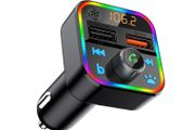 New LCD FM Transmitter Car Radio USB CardSD Bluetooth 5.0 Quick 3.0 Charge #1036
