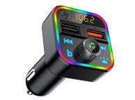 main image for ad New LCD FM Transmitter Car Radio USB CardSD Bluetooth 5.0 Quick 3.0 Charge #1036