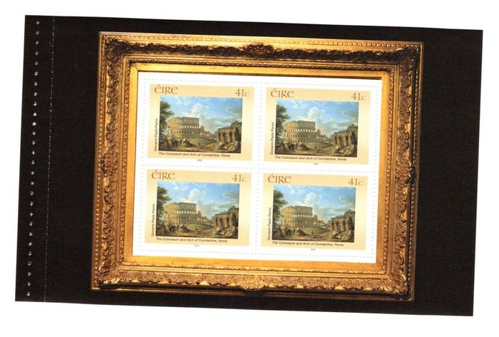 2002 Ireland National Gallery of Ireland Stamp Booklet Mint Never Hinged (MNH). Hibernian HB103. Scanned images of panes included but item is compete booklet