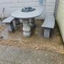 Solid Granite Table and Two Benches Image 2