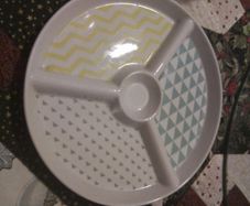 Three Compartment Serving Dish