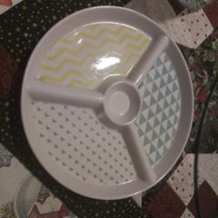 Three Compartment Serving Dish