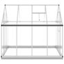 Greenhouse with Base Frame Silver 224x169x202 cm Aluminium Image 4