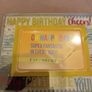 Happy Birthday glass photo block Image 2