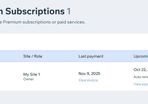 3 Years Wix Premium Website Core Plan Subscription