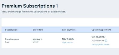 3 Years Wix Premium Website Core Plan Subscription