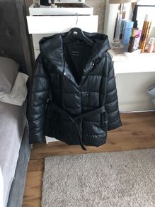 Black Puffer Coat Size 12