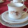 21 Piece Winterling Bavaria Harvest Gold Gilt Porcelain Tea Set Made In Germany Image 4