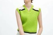 Marni x Uniqlo V-Neck Knit Vest Lime Green Size XS