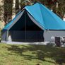 Family Tent Tipi 8-Person Blue Waterproof Image 2