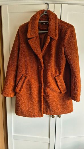 Rust Orange Teddy Coat