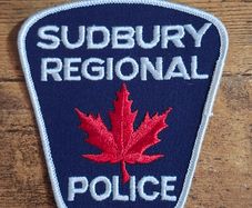 Vintage Sudbury Regional Police Canada Shoulder Badge, obsolete - free standard postage