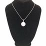 925 Vintage Sterling Silver Necklace, Montrose Blue Agate And Marcasite Reversible Pendant Image 9