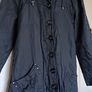 Black Parka Style Jacket with Hood Image 2