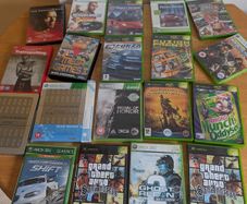 Xbox games and DVDs