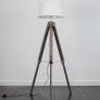Tripod wood and stainless steel Floor lamp Image 3