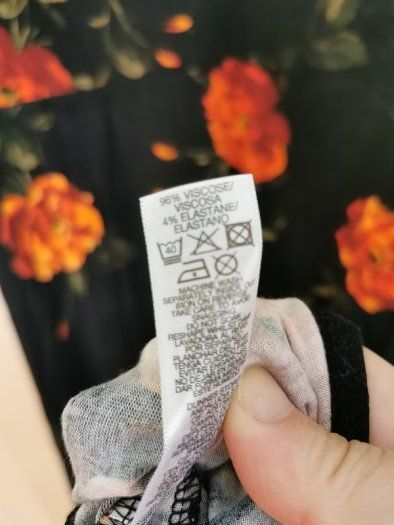 Rose print dress UK 8-10