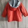 orange Jacket boy 98 cm with a hood Image 4