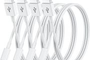 Charger Cable, 4Pack 3FT/1M MFi Certified Lightning Cable Apple Fast Charging Cable Compatible with iPhone 14 13 12 11 XS XR X Pro Max Mini 8 7 6S 6 Plus 5S SE iPad-white (FREE SHIPPING)