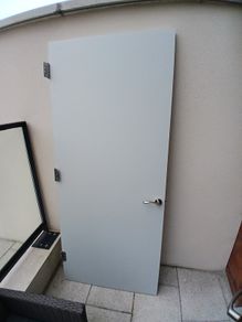 fire door with hinges