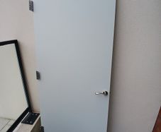 fire door with hinges