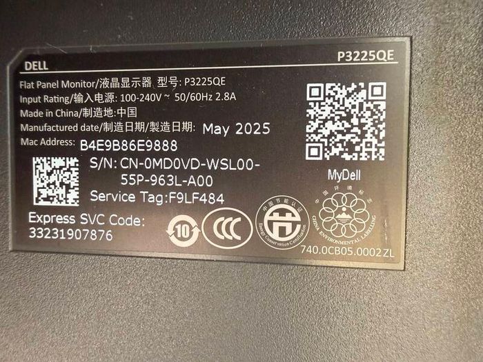 Dell 32" 4K USB-C Hub Monitor (P3225QE)