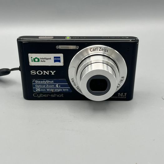 Sony Cyber-shot DSC-W320 14.1MP Digital Camera Black - Full Kit
