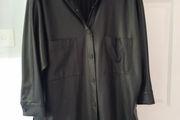 Peruzzi Faux Leather Jacket, Black
