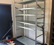 2x Heavy-Duty Galvanized Garage Shelving