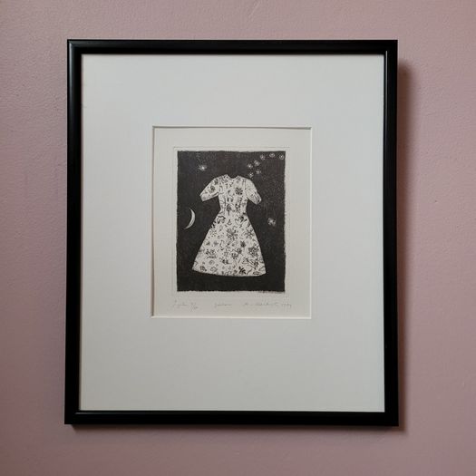 Vintage framed "Ice Dress" limited edition print by Marijaita Hanhijoki