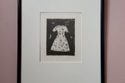 Vintage framed "Ice Dress" limited edition print by Marijaita Hanhijoki